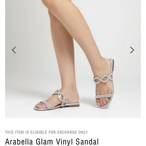 Schutz Arabella glam flat sandal size 6.5